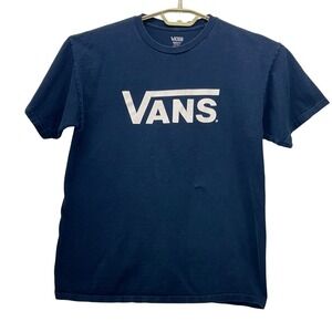 Vans Off The‎ Wall Shirt Navy Blue Medium